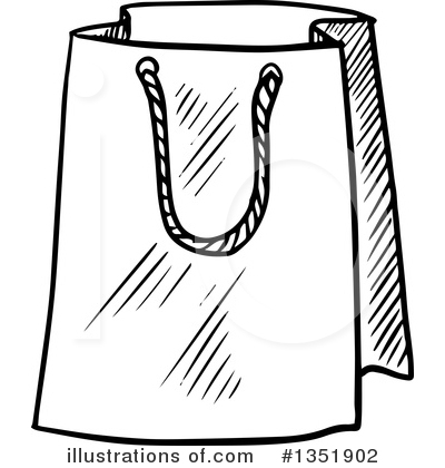 Royalty-Free (RF) Shopping Bag Clipart Illustration by Vector Tradition SM - Stock Sample #1351902