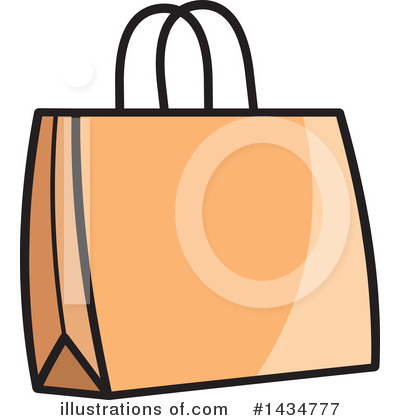 Royalty-Free (RF) Shopping Bag Clipart Illustration by Lal Perera - Stock Sample #1434777