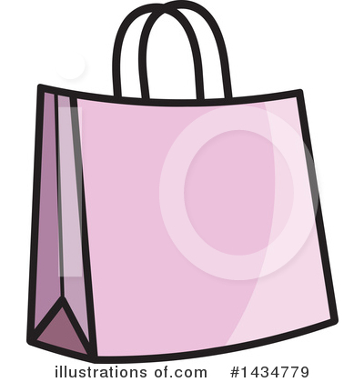 Royalty-Free (RF) Shopping Bag Clipart Illustration by Lal Perera - Stock Sample #1434779