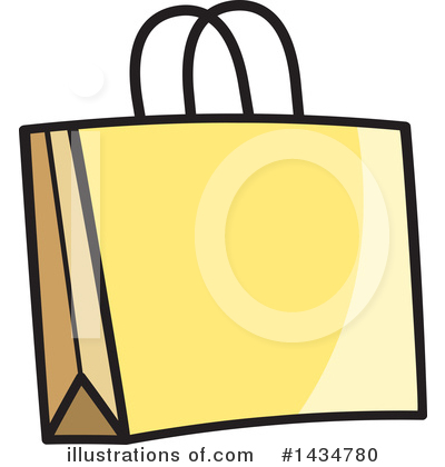 Royalty-Free (RF) Shopping Bag Clipart Illustration by Lal Perera - Stock Sample #1434780