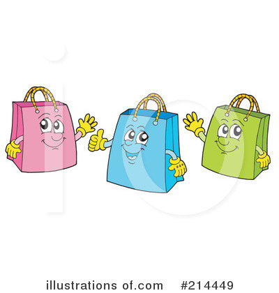 Royalty-Free (RF) Shopping Bag Clipart Illustration by visekart - Stock Sample #214449