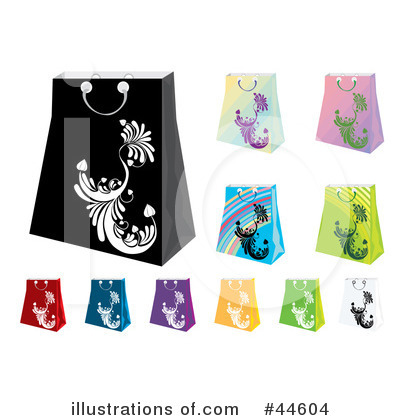 Royalty-Free (RF) Shopping Bag Clipart Illustration by MilsiArt - Stock Sample #44604