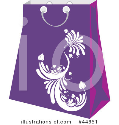 Royalty-Free (RF) Shopping Bag Clipart Illustration by MilsiArt - Stock Sample #44651