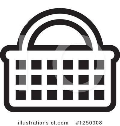 Royalty-Free (RF) Shopping Basket Clipart Illustration by Lal Perera - Stock Sample #1250908