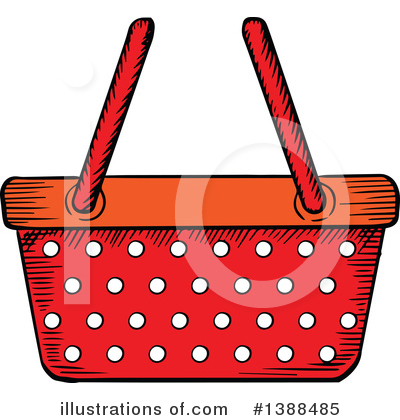 Royalty-Free (RF) Shopping Basket Clipart Illustration by Vector Tradition SM - Stock Sample #1388485