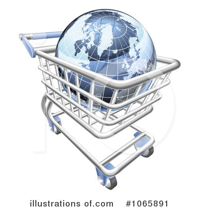 Royalty-Free (RF) Shopping Cart Clipart Illustration by AtStockIllustration - Stock Sample #1065891
