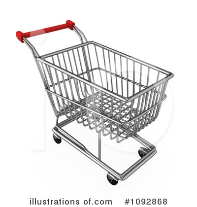 Royalty-Free (RF) Shopping Cart Clipart Illustration by BNP Design Studio - Stock Sample #1092868