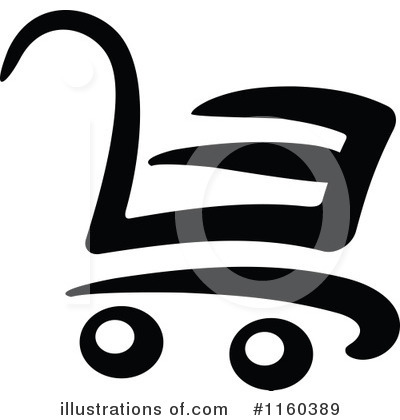 Royalty-Free (RF) Shopping Cart Clipart Illustration by Vector Tradition SM - Stock Sample #1160389