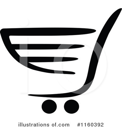 Shopping Cart Icon Clipart #1160392 by Vector Tradition SM