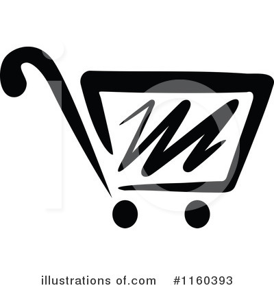 Shopping Cart Icon Clipart #1160393 by Vector Tradition SM