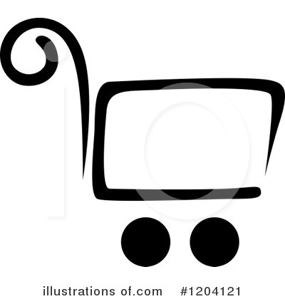 Shopping Cart Icon Clipart #1204121 by Vector Tradition SM