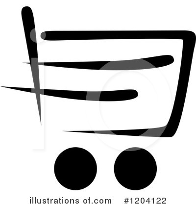 Shopping Cart Icon Clipart #1204122 by Vector Tradition SM