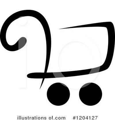 Shopping Cart Icon Clipart #1204127 by Vector Tradition SM