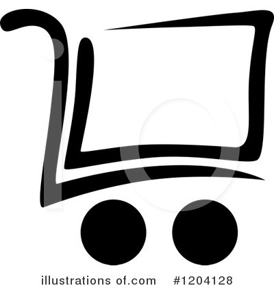 Royalty-Free (RF) Shopping Cart Clipart Illustration by Vector Tradition SM - Stock Sample #1204128