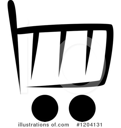 Shopping Cart Icon Clipart #1204131 by Vector Tradition SM
