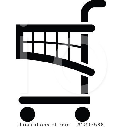 Royalty-Free (RF) Shopping Cart Clipart Illustration by Vector Tradition SM - Stock Sample #1205588