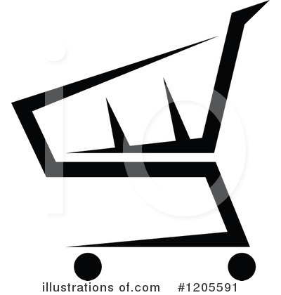 Shopping Cart Icon Clipart #1205591 by Vector Tradition SM