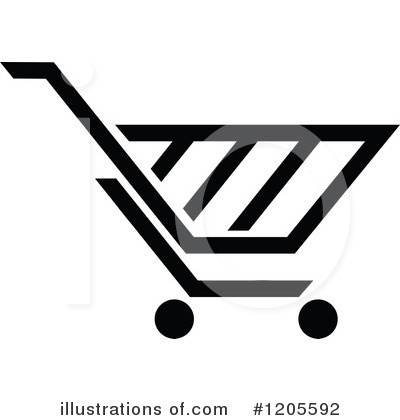 Royalty-Free (RF) Shopping Cart Clipart Illustration by Vector Tradition SM - Stock Sample #1205592