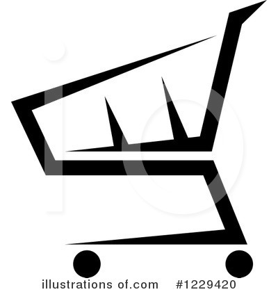 Royalty-Free (RF) Shopping Cart Clipart Illustration by Vector Tradition SM - Stock Sample #1229420