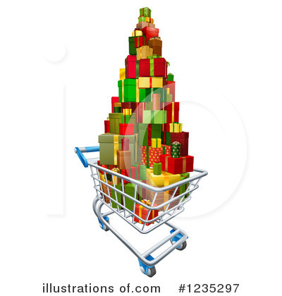 Royalty-Free (RF) Shopping Cart Clipart Illustration by AtStockIllustration - Stock Sample #1235297