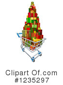 Shopping Cart Clipart #1235297 by AtStockIllustration
