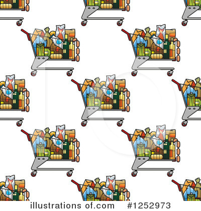 Royalty-Free (RF) Shopping Cart Clipart Illustration by Vector Tradition SM - Stock Sample #1252973