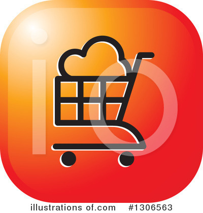 Royalty-Free (RF) Shopping Cart Clipart Illustration by Lal Perera - Stock Sample #1306563