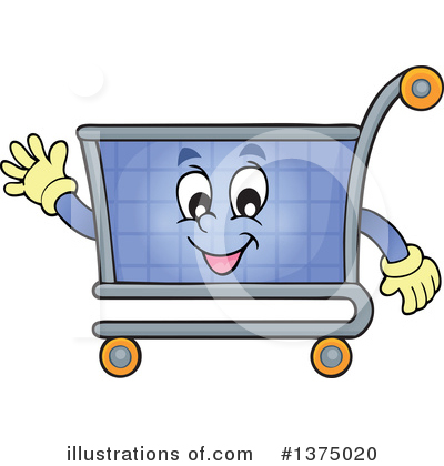 Royalty-Free (RF) Shopping Cart Clipart Illustration by visekart - Stock Sample #1375020