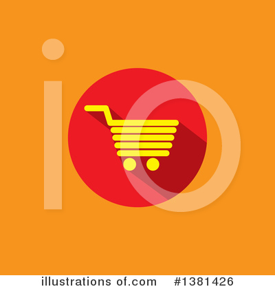 Shopping Cart Clipart #1381426 by ColorMagic