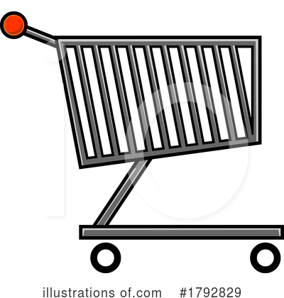 Royalty-Free (RF) Shopping Cart Clipart Illustration by Hit Toon - Stock Sample #1792829