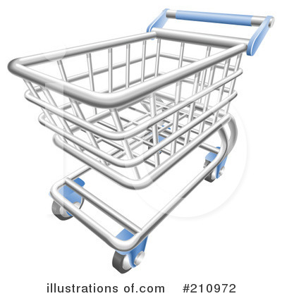 Royalty-Free (RF) Shopping Cart Clipart Illustration by AtStockIllustration - Stock Sample #210972