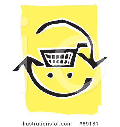 Royalty-Free (RF) Shopping Cart Clipart Illustration by xunantunich - Stock Sample #69181