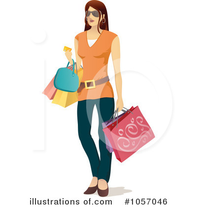 Royalty-Free (RF) Shopping Clipart Illustration by Qiun - Stock Sample #1057046