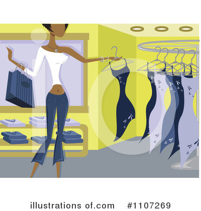 Royalty-Free (RF) Shopping Clipart Illustration by Amanda Kate - Stock Sample #1107269