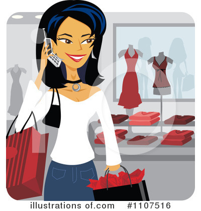 Royalty-Free (RF) Shopping Clipart Illustration by Amanda Kate - Stock Sample #1107516