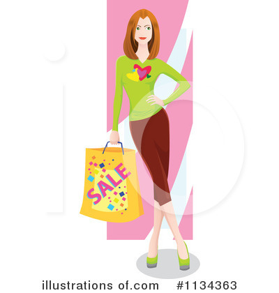 Royalty-Free (RF) Shopping Clipart Illustration by YUHAIZAN YUNUS - Stock Sample #1134363