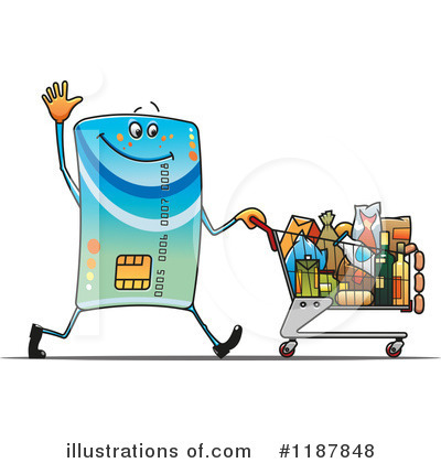 Royalty-Free (RF) Shopping Clipart Illustration by Vector Tradition SM - Stock Sample #1187848