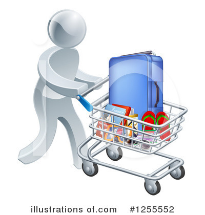 Royalty-Free (RF) Shopping Clipart Illustration by AtStockIllustration - Stock Sample #1255552