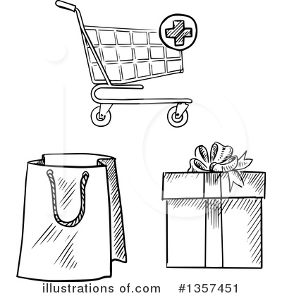 Shopping Bag Clipart #1357451 by Vector Tradition SM