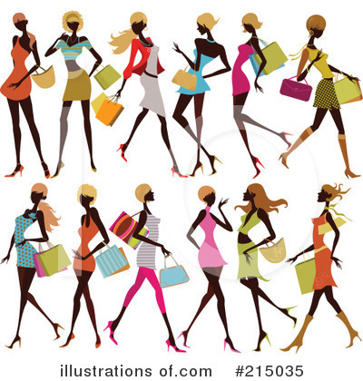 Royalty-Free (RF) Shopping Clipart Illustration by OnFocusMedia - Stock Sample #215035