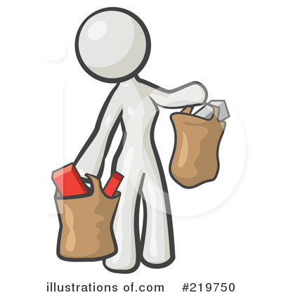 Royalty-Free (RF) Shopping Clipart Illustration by Leo Blanchette - Stock Sample #219750