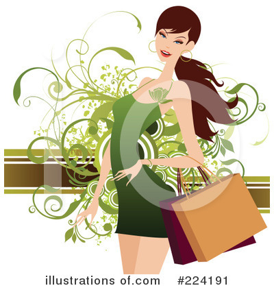 Royalty-Free (RF) Shopping Clipart Illustration by OnFocusMedia - Stock Sample #224191