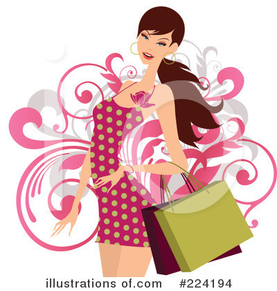 Royalty-Free (RF) Shopping Clipart Illustration by OnFocusMedia - Stock Sample #224194