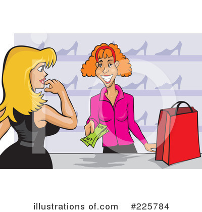Royalty-Free (RF) Shopping Clipart Illustration by David Rey - Stock Sample #225784