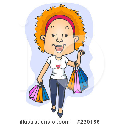 Royalty-Free (RF) Shopping Clipart Illustration by BNP Design Studio - Stock Sample #230186