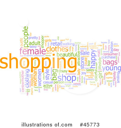 Royalty-Free (RF) Shopping Clipart Illustration by Kheng Guan Toh - Stock Sample #45773