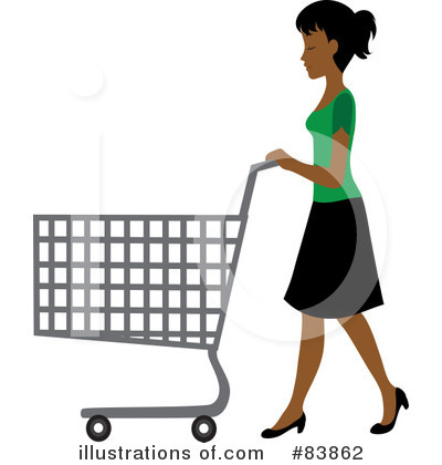 Royalty-Free (RF) Shopping Clipart Illustration by Rosie Piter - Stock Sample #83862