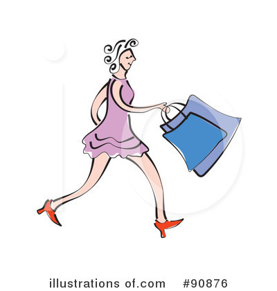 Royalty-Free (RF) Shopping Clipart Illustration by Prawny - Stock Sample #90876