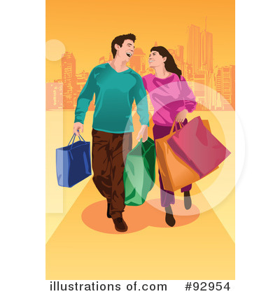 Royalty-Free (RF) Shopping Clipart Illustration by mayawizard101 - Stock Sample #92954