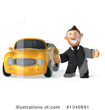 Short White Businessman Clipart #1340691 by Julos